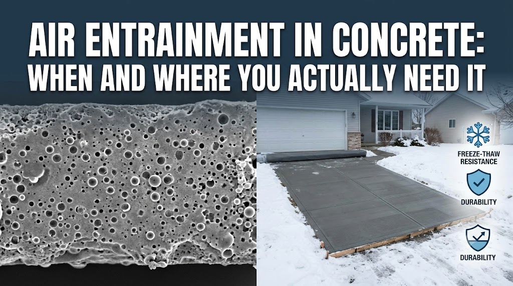 Air Entrainment in Concrete: When and Where You Actually Need It