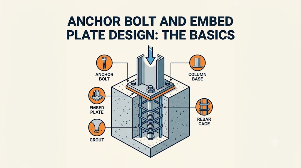 Anchor Bolt and Embed Plate Design: The Basics