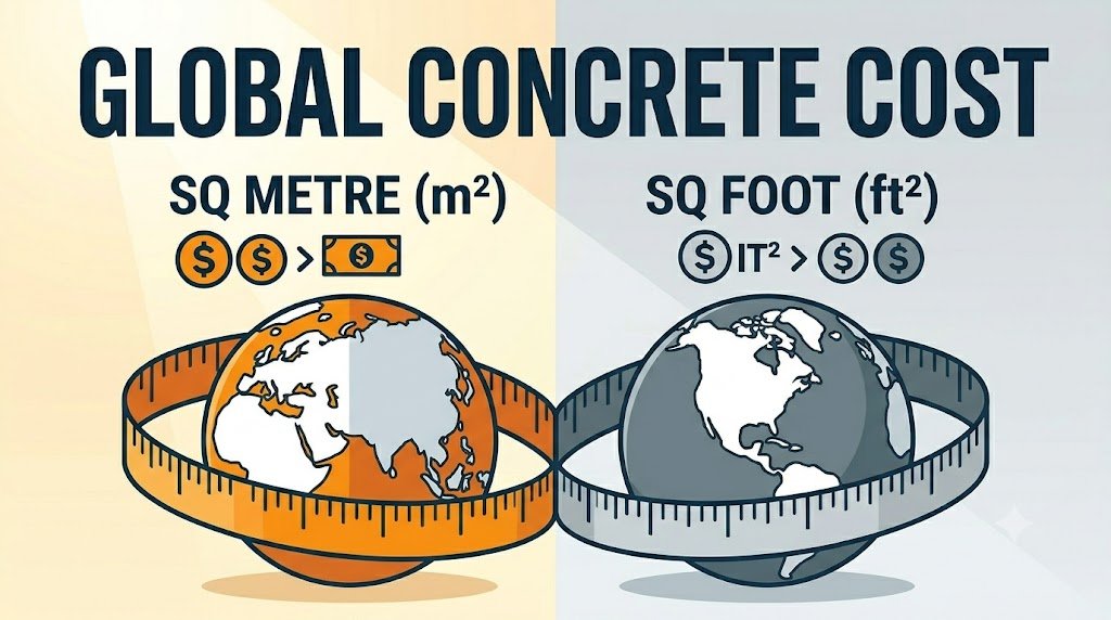 Concrete Cost per Square Metre vs Square Foot: Global Guide
