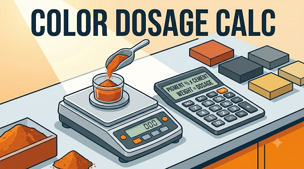 Concrete Pigments: How to Calculate Color Dosage Accurately