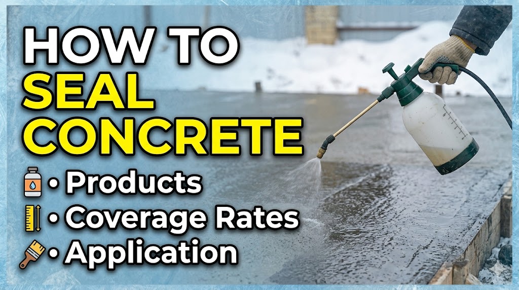 How To Seal Concrete Products Coverage Rates Application