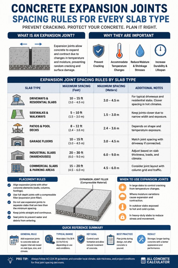 INFOGRAPHICS ON Concrete Expansion Joints