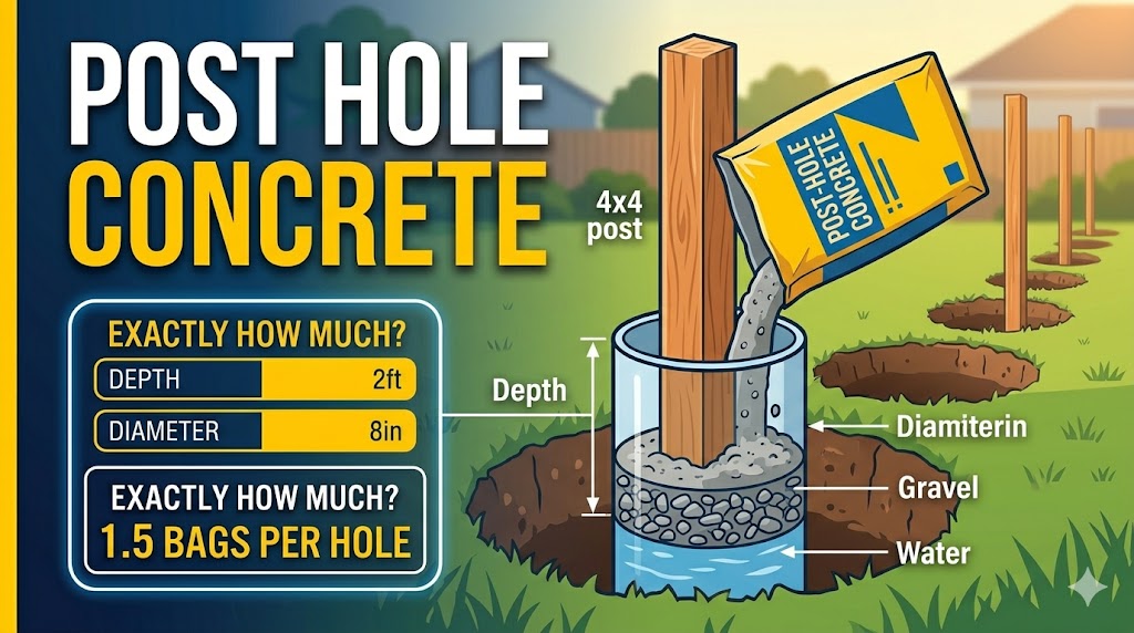 Post Hole Concrete: Exactly How Much Do You Need?