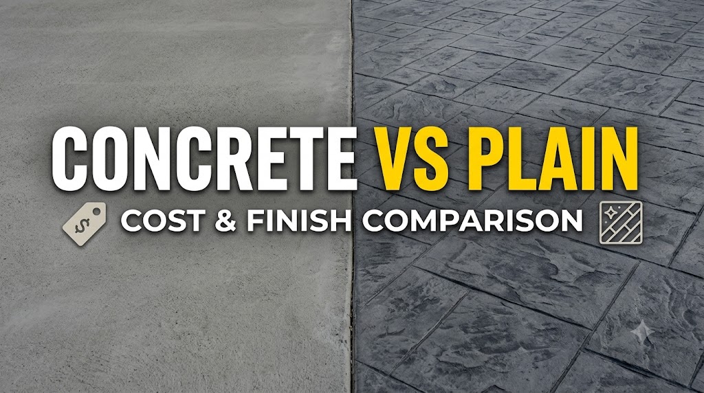 Stamped Concrete Vs Plain Cost And Finish Comparison