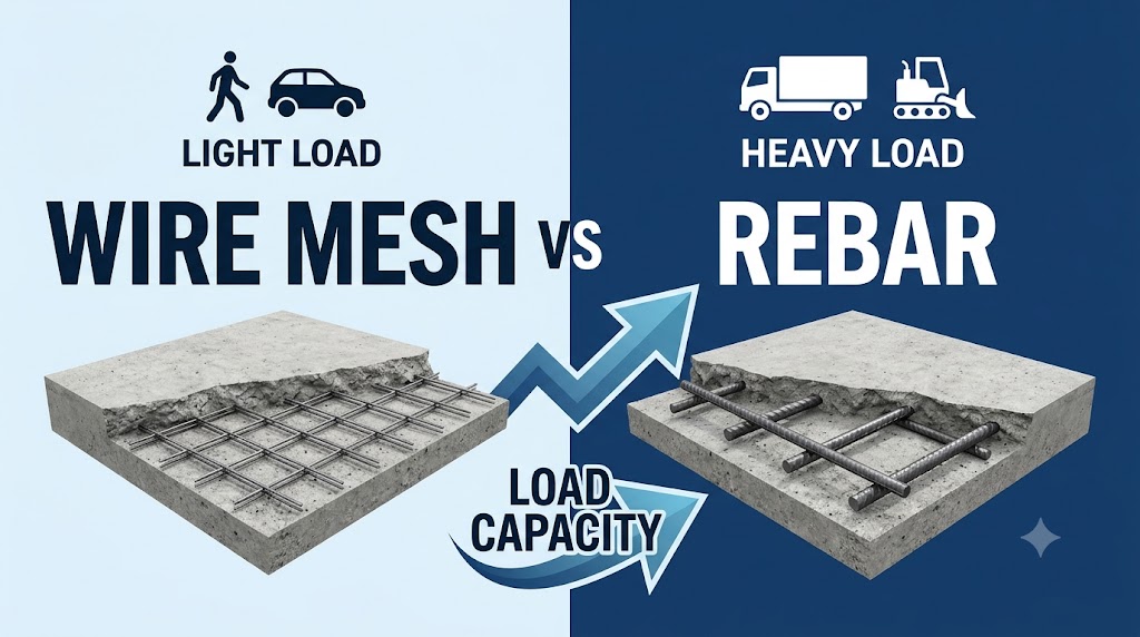 Wire Mesh vs Rebar: Load Capacity Compared